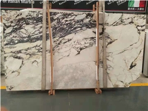 Italy Carrara Purple Marble Polished Wall Cladding Tiles